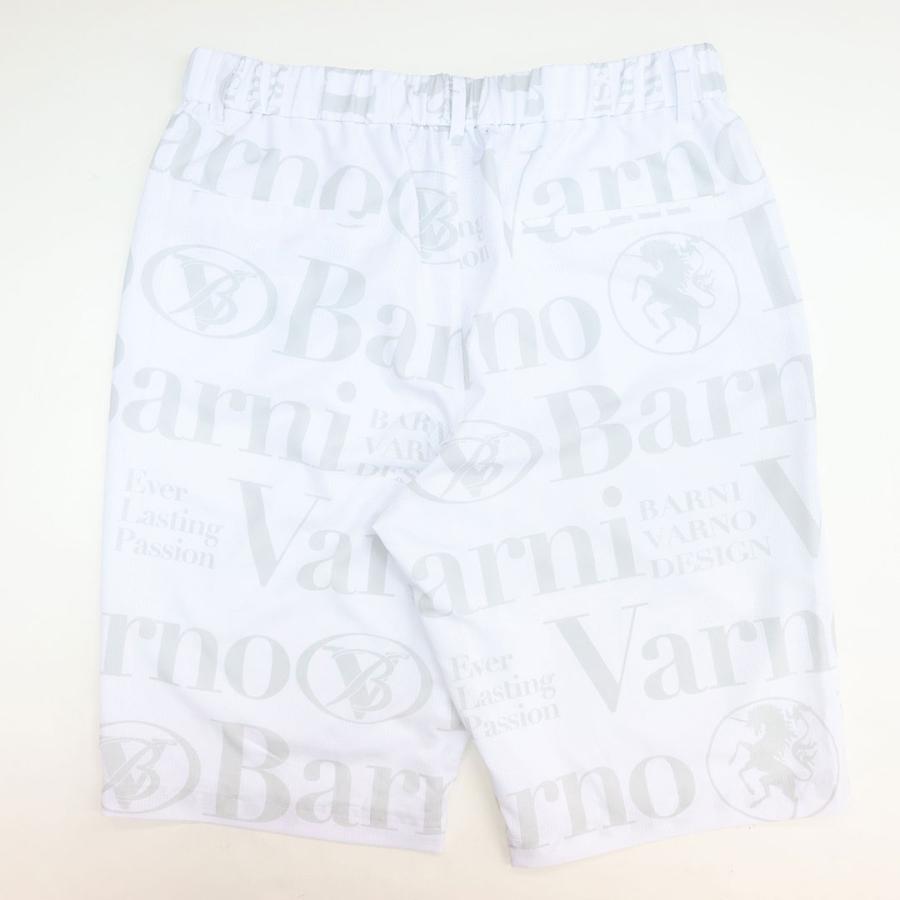 ＼新作10％OFF／バーニヴァーノ BARNI VARNO ロゴ柄 プリント オープン シャツ ＆ ショーツ セットアップ  Lサイズ BSS-PHS5547 BSS-PSH5548 日本製 26SSの画像