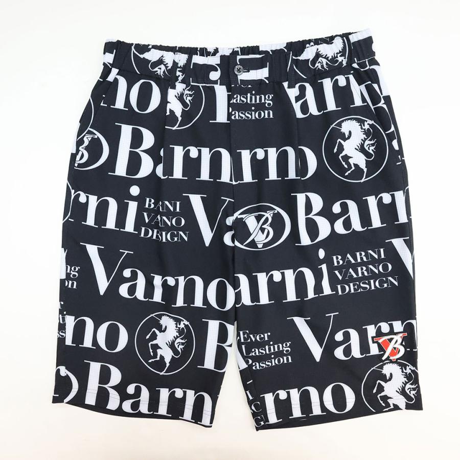 ＼新作10％OFF／バーニヴァーノ BARNI VARNO ロゴ柄 プリント オープン シャツ ＆ ショーツ セットアップ  Lサイズ BSS-PHS5547 BSS-PSH5548 日本製 26SSの画像