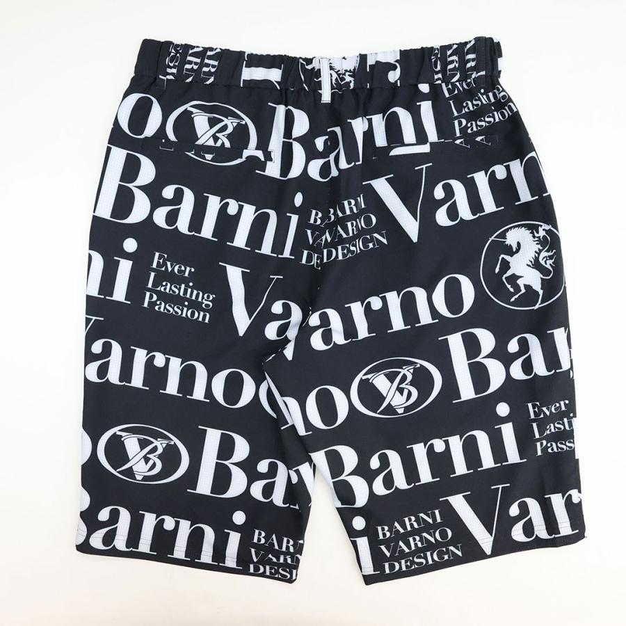＼新作10％OFF／バーニヴァーノ BARNI VARNO ロゴ柄 プリント オープン シャツ ＆ ショーツ セットアップ  Lサイズ BSS-PHS5547 BSS-PSH5548 日本製 26SSの画像