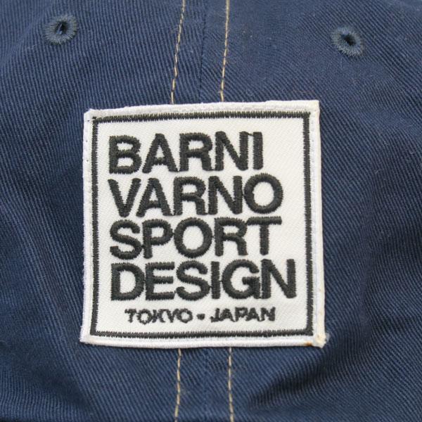 Barni varno キャップ　帽子　紺　ネイビー　刺繍 BARNI VARNO バーニヴァーノ ロゴキャップ帽子 紺 : わんわん