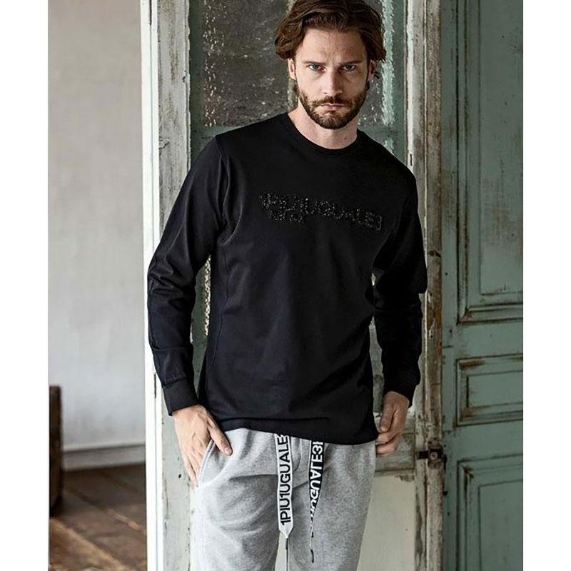 1PIU1UGUALE3 RELAX スパークリング ロゴ ロング Tシャツ UST-24069  