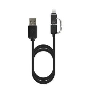 KL-19 USB充電＆同期ケーブル 70cm LN／micro BK : WAOショップ - 通販