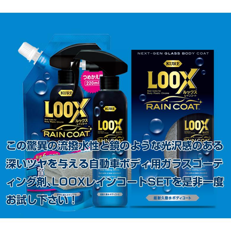 超耐久撥水ボディコート ルックスレインコート 240ml+LOOXレインコート詰め替え220ml セット販売 | 呉工業 呉 LOOX ルックス 車 レインコート コーティング剤｜wao-shop｜11