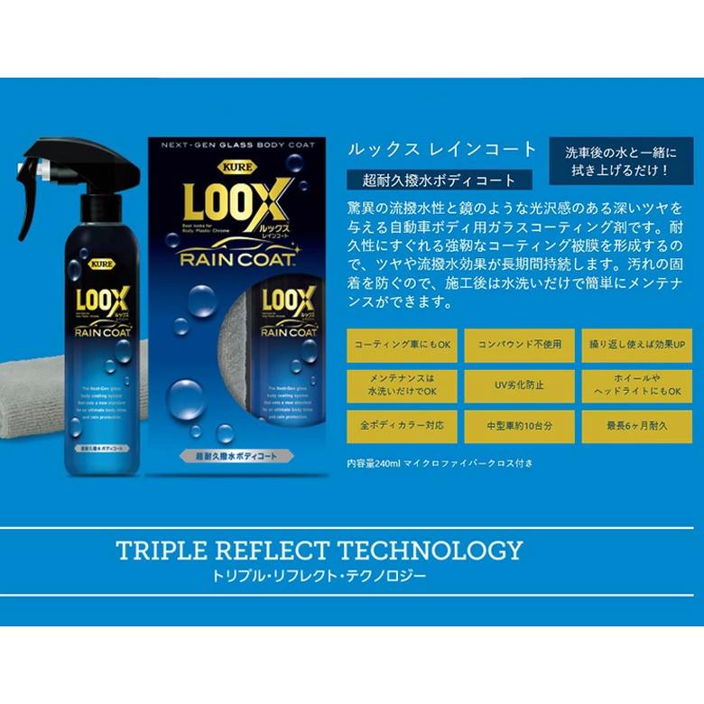 c1689 コーティング剤 車 LOOX レインコート + ルックス ヘッドライト