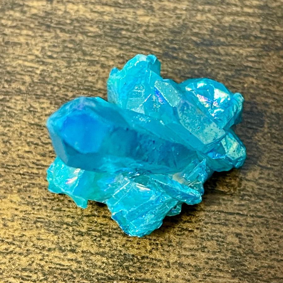 青 ブルー 水晶 クラスター クリスタル シトリン 天然鉱石 原石 標本