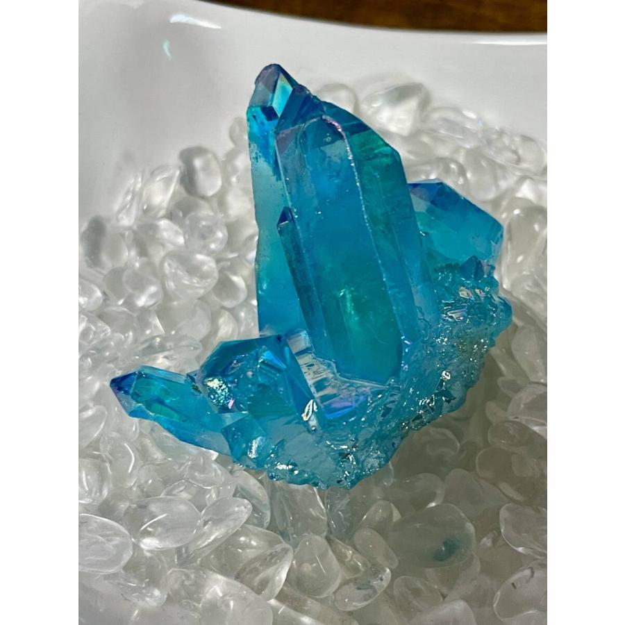 青 ブルー 水晶 クラスター クリスタル シトリン 天然鉱石 原石 青 ブルー 水晶 クラスター クリスタル シトリン 天然鉱石 原石
