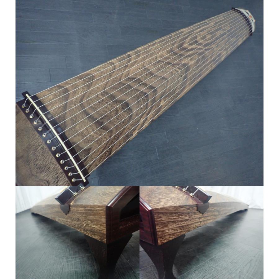 演奏会 琴 箏 『くり甲、綾杉彫、玉縁巻き』 三曲 筝曲 13弦 絃 山田流