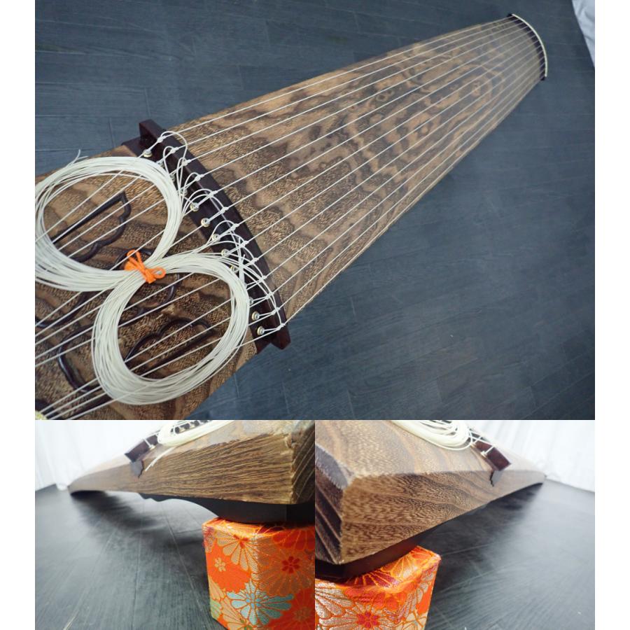 演奏会 琴 箏 『くり甲、綾杉彫、玉縁巻き』 三曲 筝曲 13弦 絃 山田流