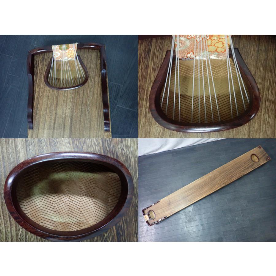 演奏会 琴 箏 『くり甲、綾杉彫、玉縁巻き』 三曲 筝曲 13弦 絃 山田流