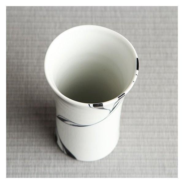 砥部焼 おしゃれ フリーカップ ロング 焼酎カップ ビアカップ モダン 白黒 窯元 和将窯 Washo-105 |  | 03