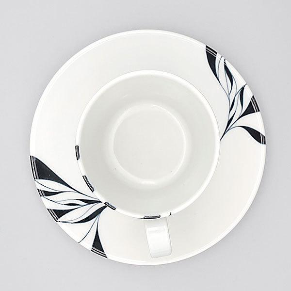 砥部焼 おしゃれ コーヒーカップ スリム ティーカップ モダン 白黒 窯元 和将窯 Washo-110 |  | 03