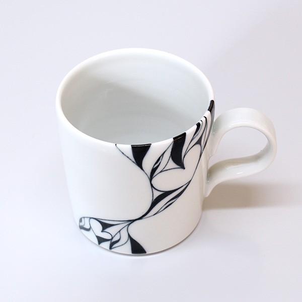 砥部焼 おしゃれ ラブマグ マグカップ コーヒーカップ モダン 白黒 窯元 和将窯 Washo-112 |  | 03