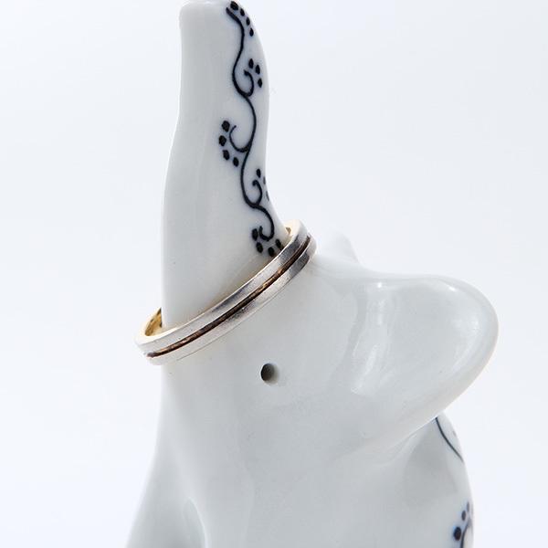 お座りゾウのリングホルダー リングピロー おしゃれ 手作り 砥部焼 和将窯 Washo-302 |  | 03