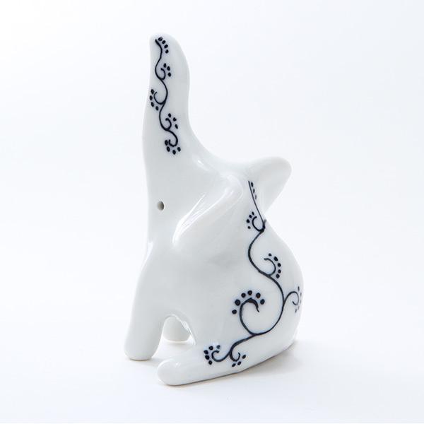 お座りゾウのリングホルダー リングピロー おしゃれ 手作り 砥部焼 和将窯 Washo-302 |  | 04