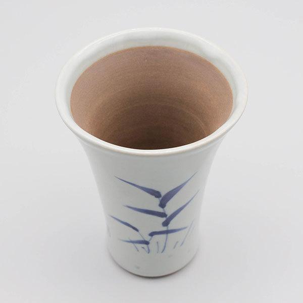 砥部焼 ビアカップ 陶器 和風 ビアマグ かに 手作り おしゃれ 竹山窯