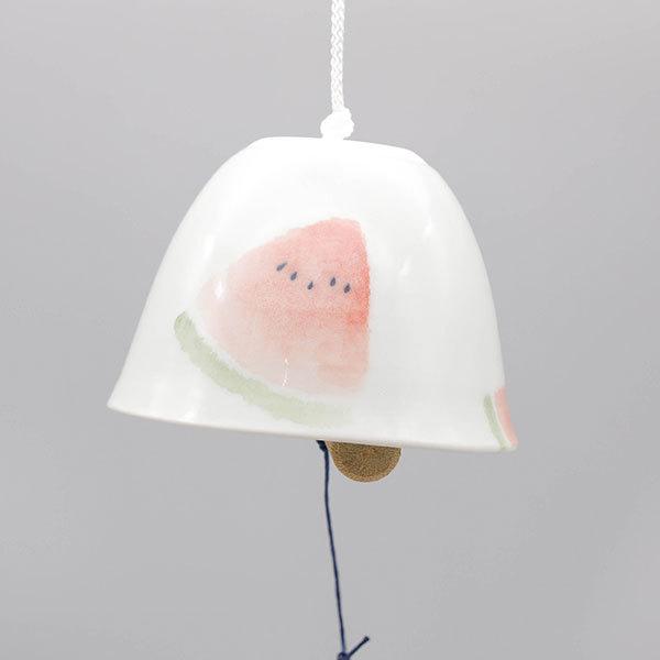 砥部焼 手作り 風鈴 すいか 和風 陶器 竹山窯 愛媛 chikuzan-601