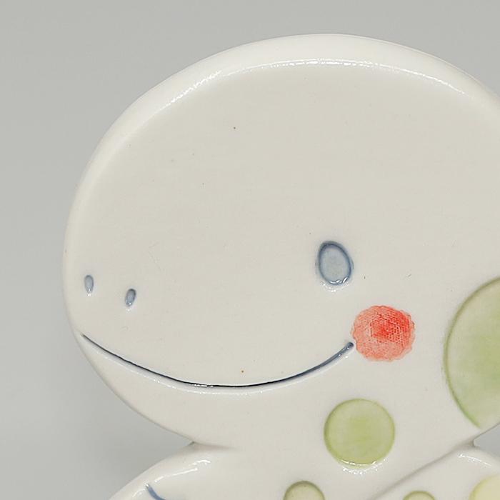 砥部焼 2025 干支 プレート 巳 置物 スタンド付 蛇 へび かわいい