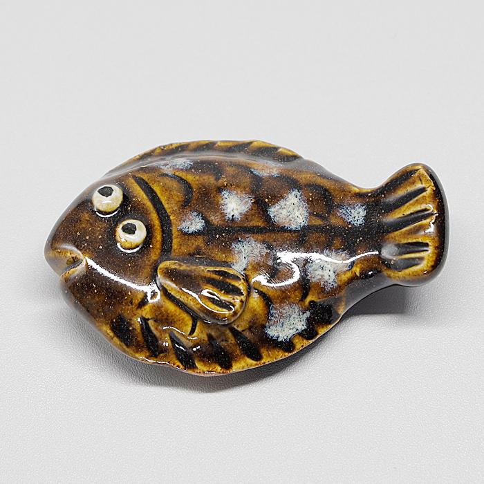 陶器箸置き カレイ はし置き 箸休め 置物 かわいい 魚 手作り 和風 風