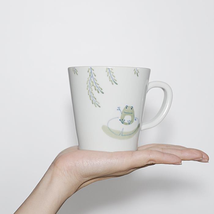 砥部焼 カエルシリーズ マグカップ コーヒーカップ ティーカップ