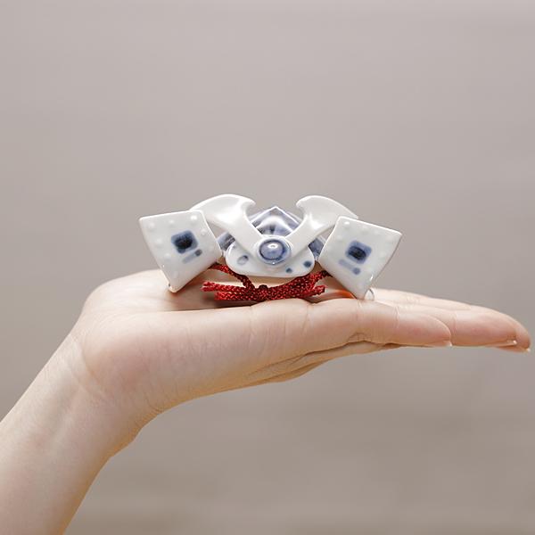 砥部焼 おしゃれ 「兜 青」 カブト 端午の節句 縁起物 陶器 砥部焼 おしゃれ 「兜 青」 カブト 端午の節句 縁起物 陶器