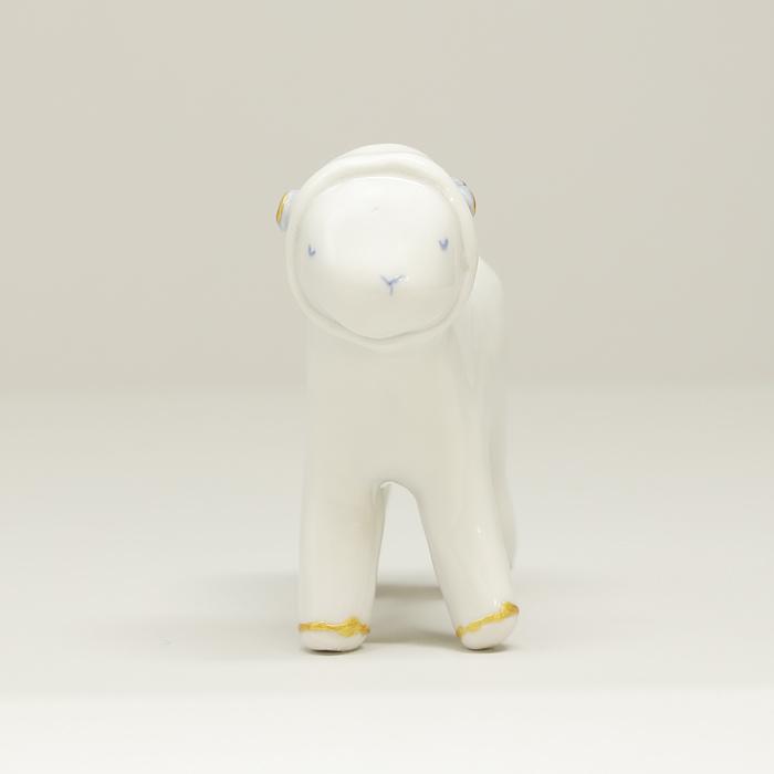 砥部焼 かわいい 干支 未 置物 羊 ひつじ 縁起物 陶器 手作り 窯元