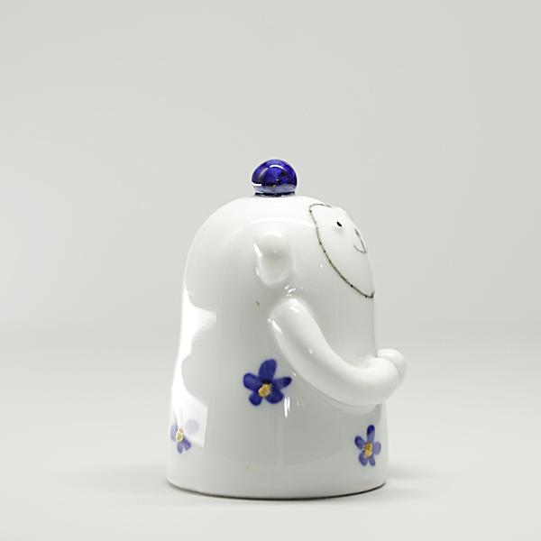 砥部焼 かわいい 干支 申 青 置物 猿 さる 縁起物 陶器 手作り 窯元