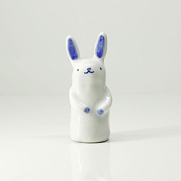 砥部焼 かわいい 干支 卯 置物 兎 うさぎ 縁起物 陶器 手作り 窯元