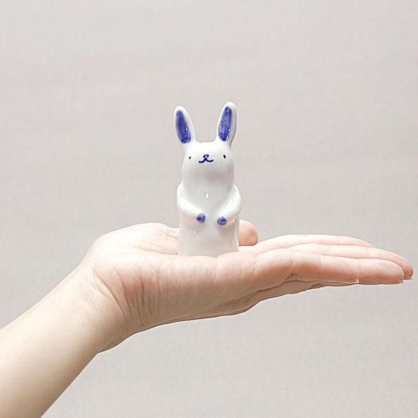 砥部焼 かわいい 干支 卯 置物 兎 うさぎ 縁起物 陶器 手作り 窯元