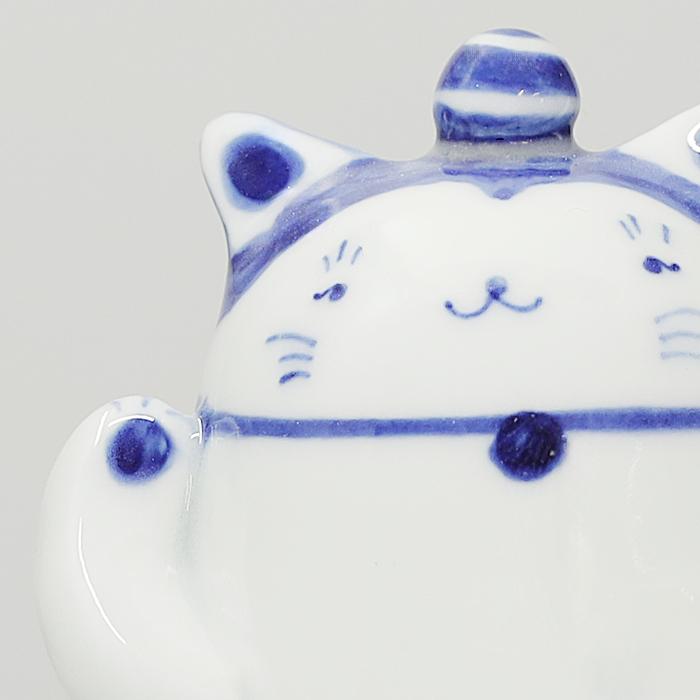 砥部焼 かわいい 「招き猫 右手ver」 置物 ねこ ネコ 金運 商売 砥部焼 かわいい 「招き猫 右手ver」 置物 ねこ ネコ 金運 商売