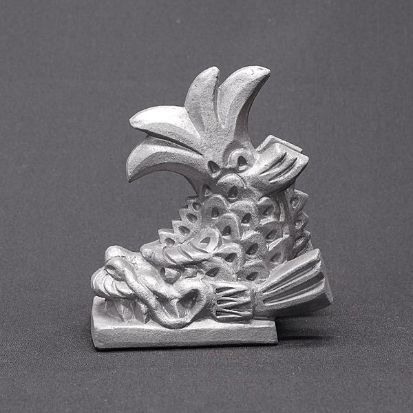 現代の名工 菊間瓦 鬼瓦 鯱 しゃちほこ 吽 置物 いぶし銀 鬼師 伝統