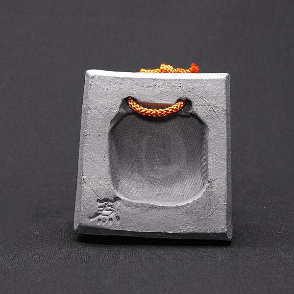 現代の名工 菊間瓦 鬼瓦 ミニ笑鬼 鬼の置物 いぶし銀 鬼師 伝統