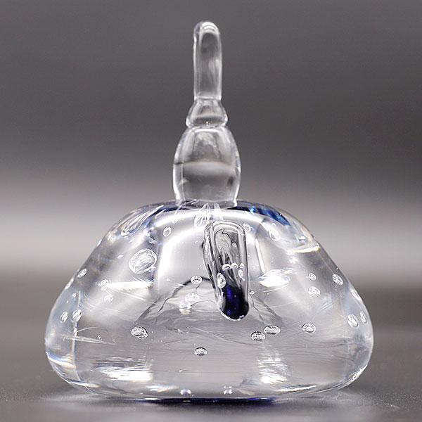 雛人形 コンパクト 平飾り 置物 ガラス製 手作り 吹きガラス Glass Studio Uka yamanokami-304の画像