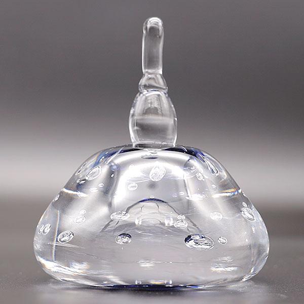 雛人形 コンパクト 平飾り 置物 ガラス製 手作り 吹きガラス Glass Studio Uka yamanokami-304の画像