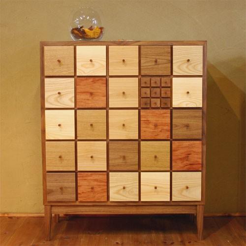 取付無料！アルフレックス特注品 天然木北欧モダン収納ローチェスト