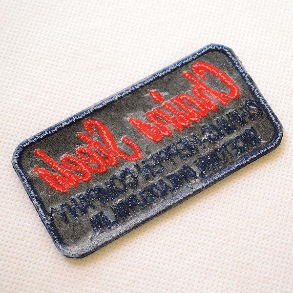 ワッペン アイロン おしゃれ 刺繍 USAアドバタイジングワッペン Chains