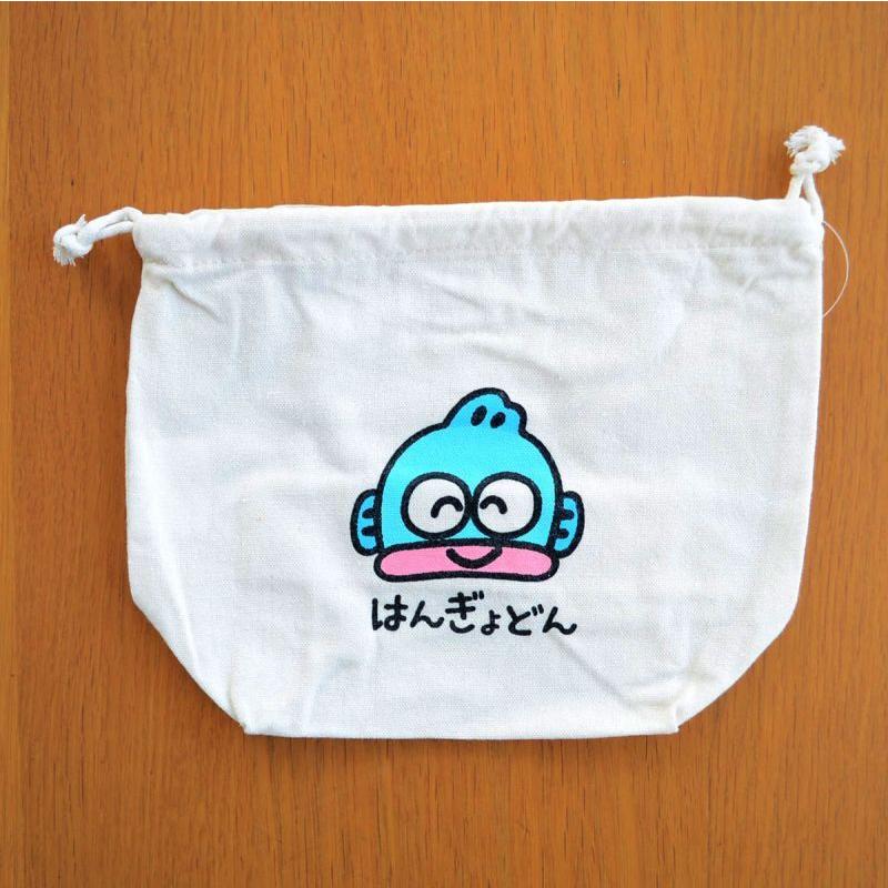 ワッペン アイロン おしゃれ 刺繍 巾着袋 はんぎょどん おえかきさん