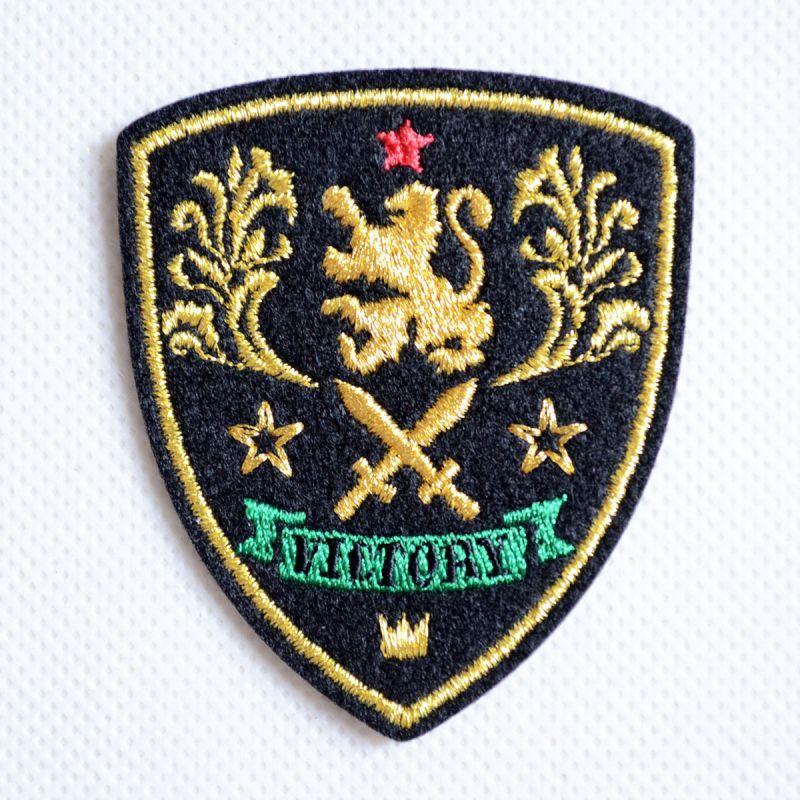 ワッペン アイロン おしゃれ 刺繍 エンブレムワッペン VICTORY 名前
