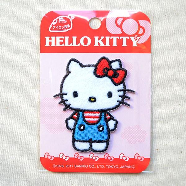 sanrio キティ ワッペン アイロン おしゃれ 刺繍 ハロー名前