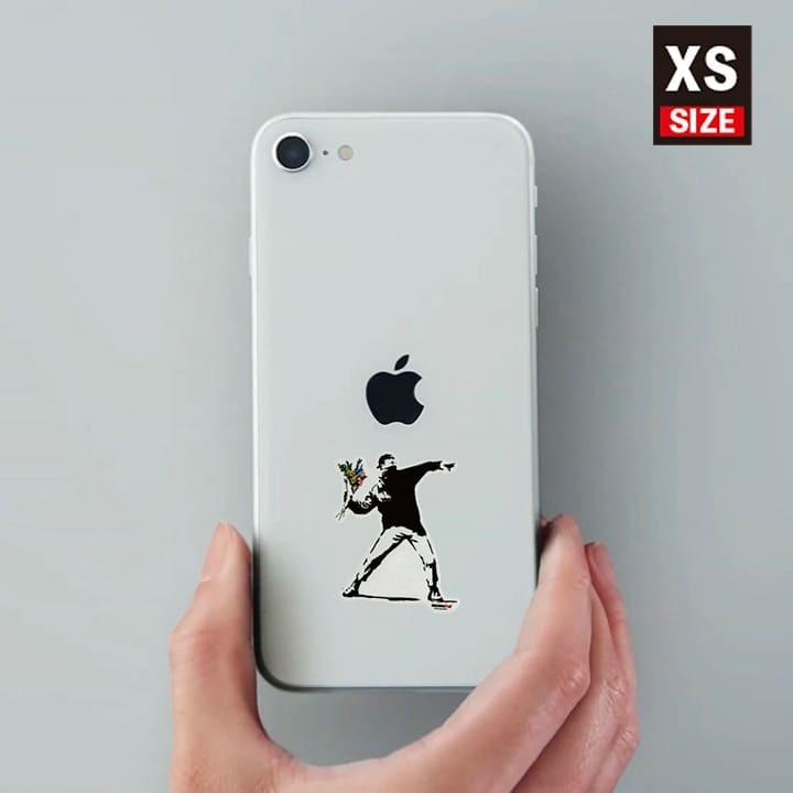 ステッカー 車 かっこいい ブランド おしゃれ スマホ バンクシー Flower Bomber 001 Xs クリア Bnk 001 Xs ワッペン 雑貨通販ワッペンストア 通販 Yahoo ショッピング