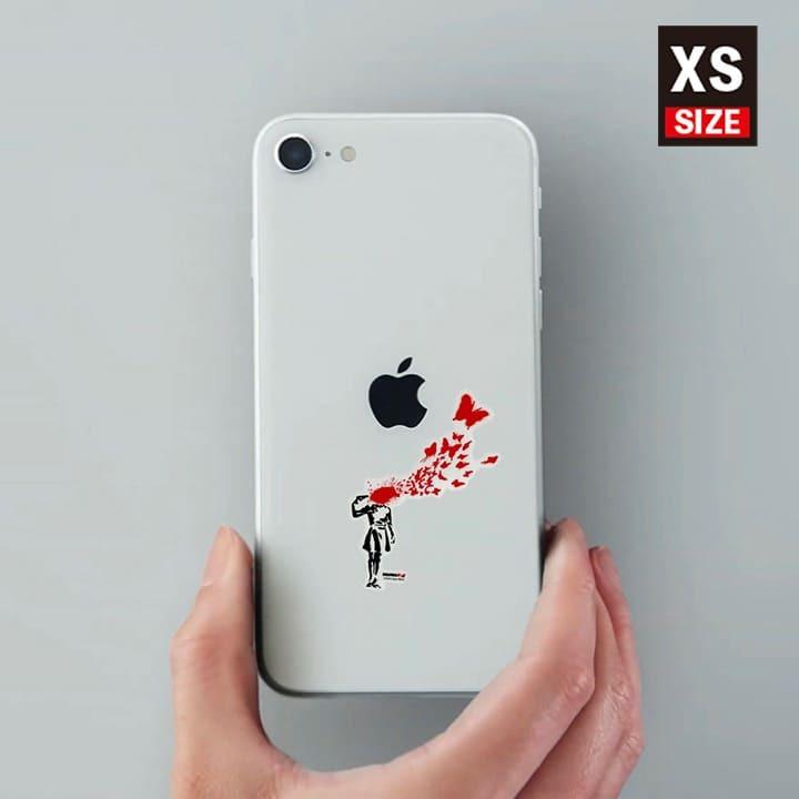 ステッカー 車 かっこいい ブランド おしゃれ スマホ バンクシー Butterfly Suicide 003 Xl クリア Bnk 003 Xl ワッペン 雑貨通販ワッペンストア 通販 Yahoo ショッピング