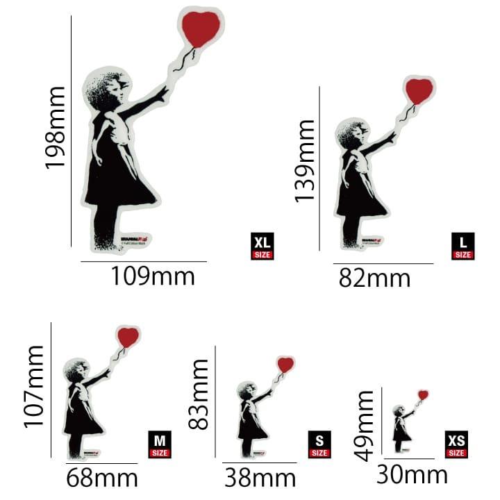 ステッカー 車 かっこいい ブランド おしゃれ スマホ バンクシー Balloon Girl 010 S クリア Bnk 010 S ワッペン 雑貨通販ワッペンストア 通販 Yahoo ショッピング
