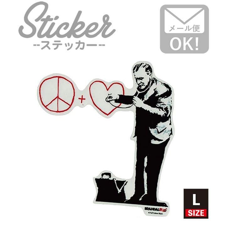 ステッカー 車 かっこいい ブランド おしゃれ スマホ バンクシー Sf Doctor 011 L クリア Bnk 011 L ワッペン 雑貨通販ワッペンストア 通販 Yahoo ショッピング