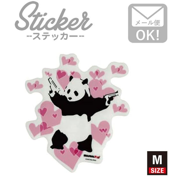 ステッカー 車 かっこいい ブランド おしゃれ スマホ バンクシー Panda Guns 013 M クリア Bnk 013 M ワッペン 雑貨通販ワッペンストア 通販 Yahoo ショッピング