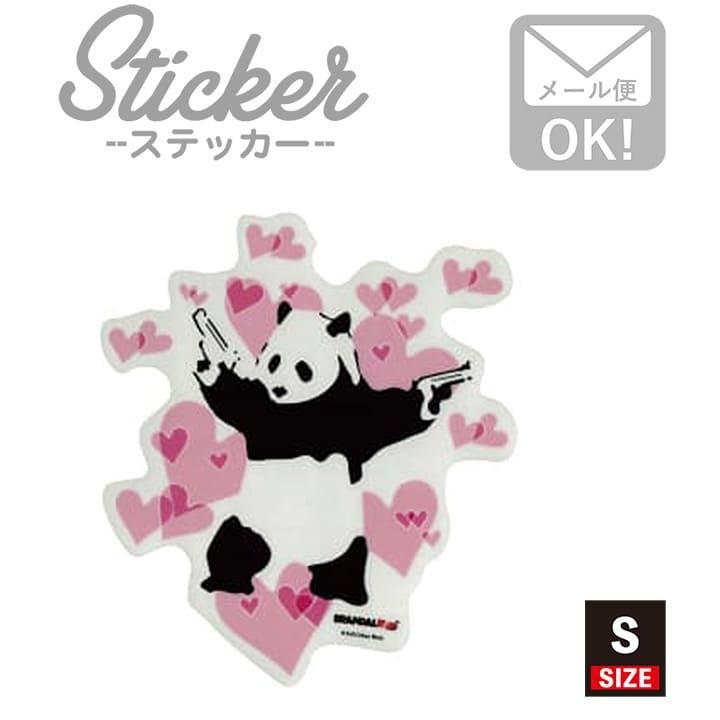 ステッカー 車 かっこいい ブランド おしゃれ スマホ バンクシー Panda Guns 013 S クリア Bnk 013 S ワッペン 雑貨通販ワッペンストア 通販 Yahoo ショッピング