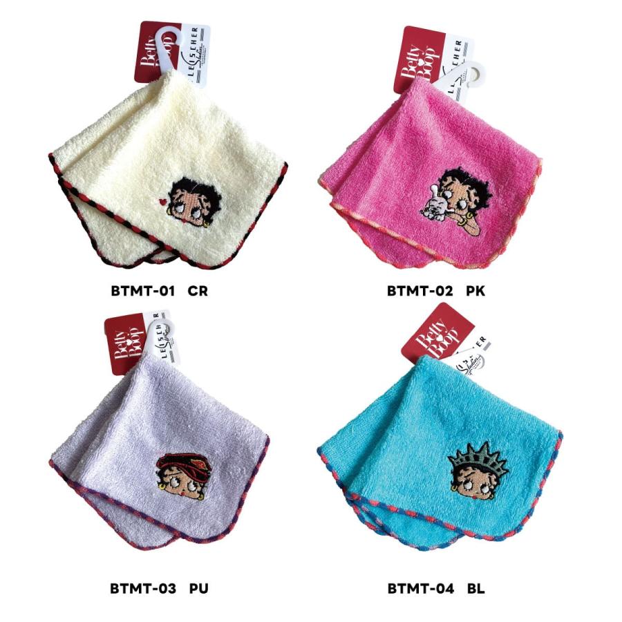ベティブープ ミニタオル ハンドタオル 刺繍入り タオルハンカチ