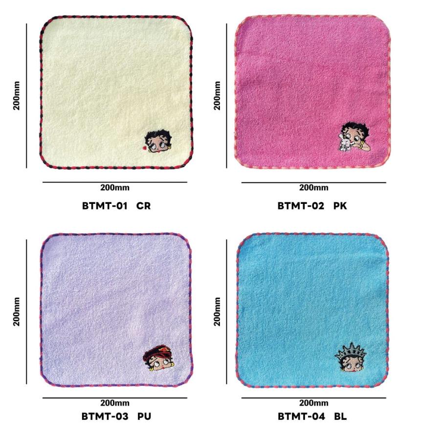 ベティブープ ミニタオル ハンドタオル 刺繍入り タオルハンカチ