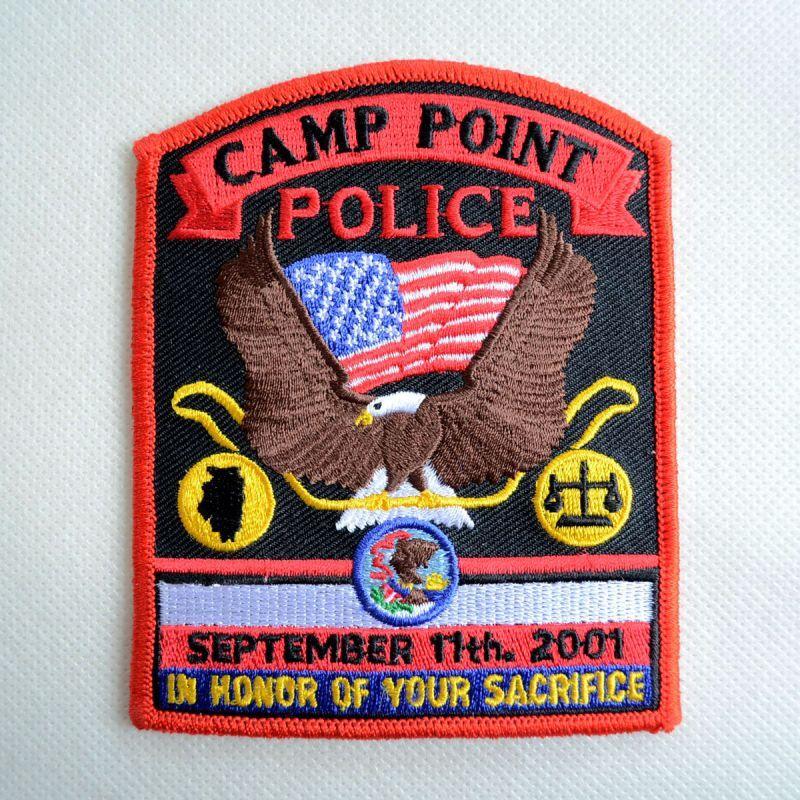 ワッペン アイロン おしゃれ 刺繍 ワッペン ポリス CAMP POINT POLICE 名前 作り方 BW003-05040 | 