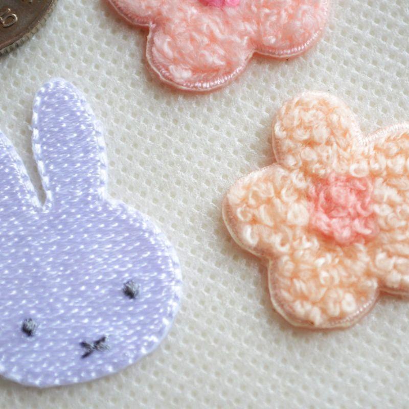 Miffy（ミッフィー） ワッペン アイロン シール両用 3枚セット お花