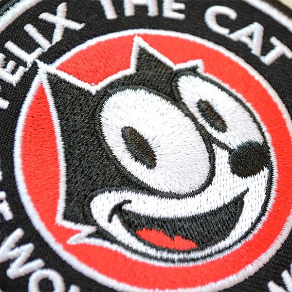 ワッペン フィリックスザキャット Felix The Cat(ラウンド/ブラック) 名前 作り方 FFC-001-A｜wappenstore｜02