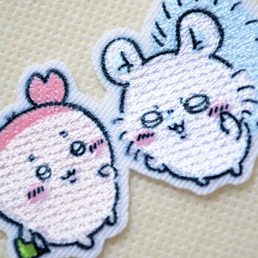 ちいかわ モモンガ 古本屋 ワッペン 刺繍 アイロン・シール両用タイプ